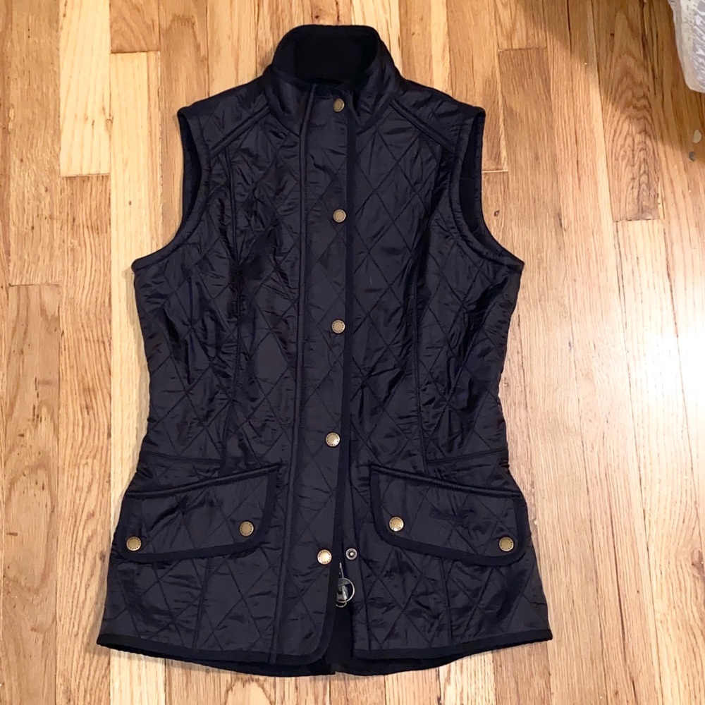 Barbour - Black Fleece-Lined Quilted Vest